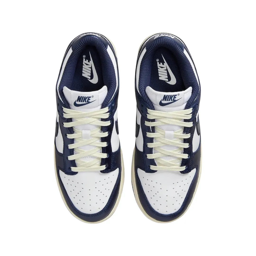 Nike Women's Dunk Low Premium Vintage Navy Iconic Sneakers