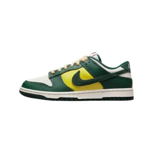 Nike Women's Dunk Low Sail Noble Green Nike Dunk sneakers with classic silhouette