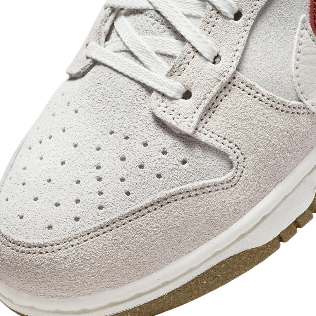 Nike Women's Dunk Low Summit White Double Swoosh Phantom Cinnabar Iconic Sneakers
