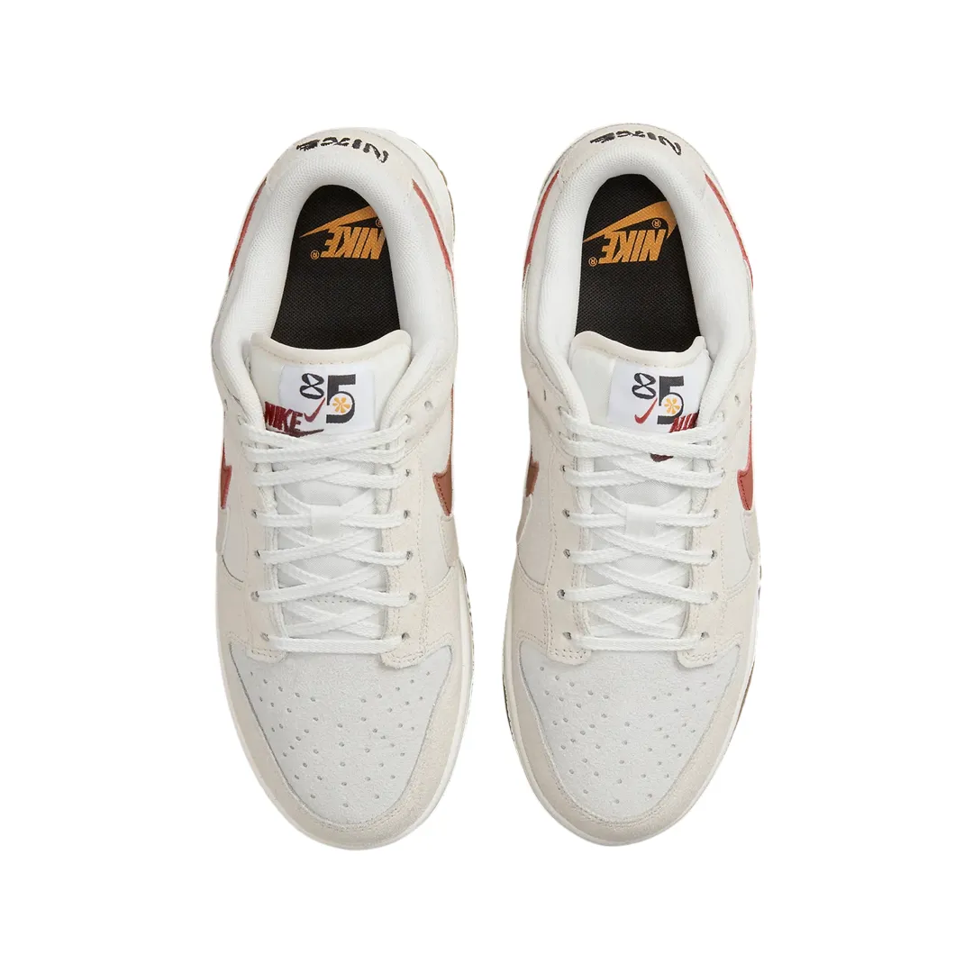 Nike Women's Dunk Low Summit White Double Swoosh Phantom Cinnabar Iconic Sneakers