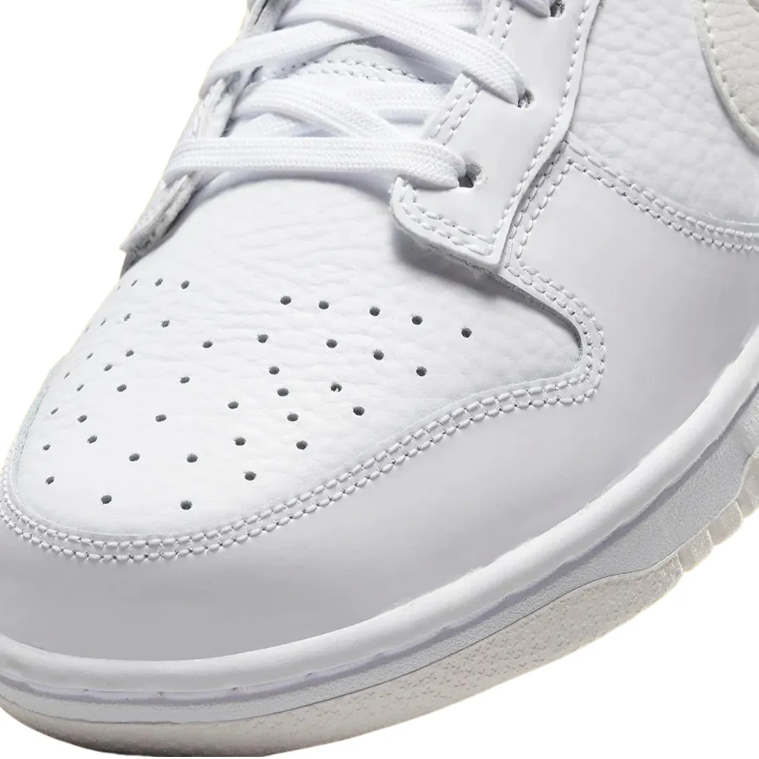 Nike Women's Dunk Low Valentine's Day Yellow Heart White Iconic Sneakers