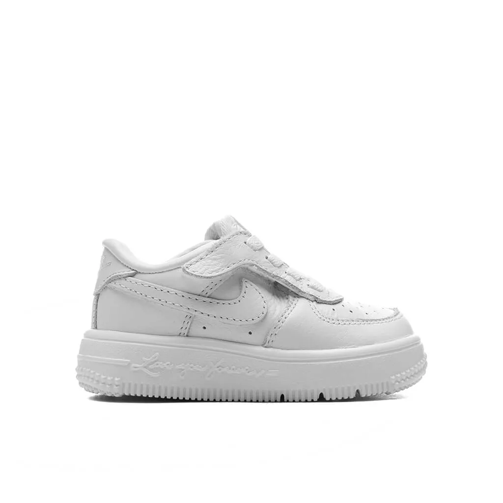 Nike x NOCTA Certified Lover Boy Air Force 1 Low EasyOn (TD) - White/White/White Nike everyday shoes with mesh upper