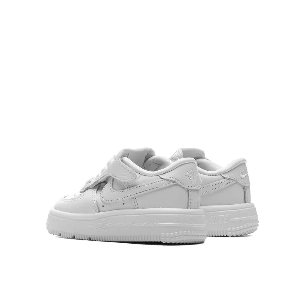Nike x NOCTA Certified Lover Boy Air Force 1 Low EasyOn (TD) - White/White/White Nike Lightweight Everyday Shoes