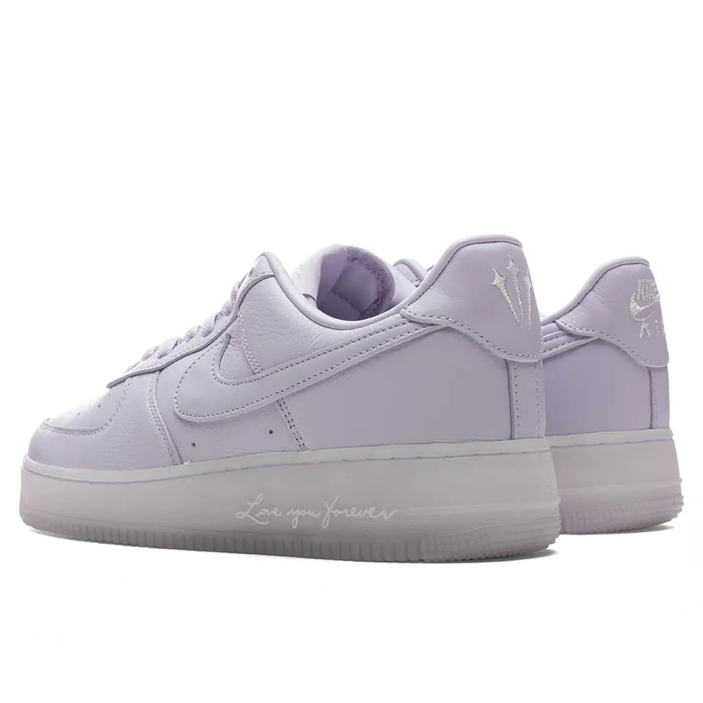 Nike x NOCTA Certified Lover Boy Air Force 1 Low - Palest Purple/Cobalt Tint Nike Bold Logo Sneakers