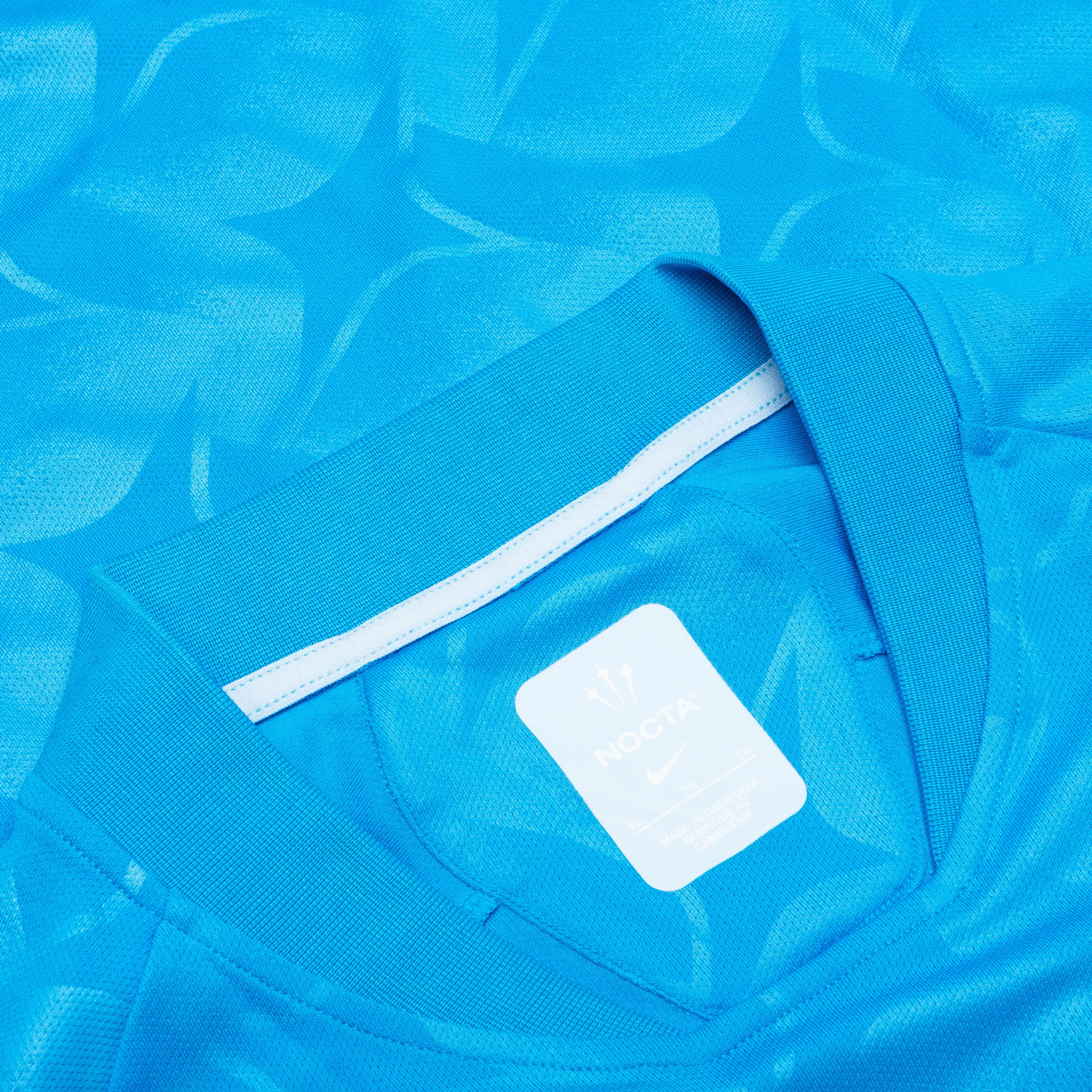 Nike x NOCTA Distant Regards Jersey - Blue Glow/White Nike Bold Logo Sneakers