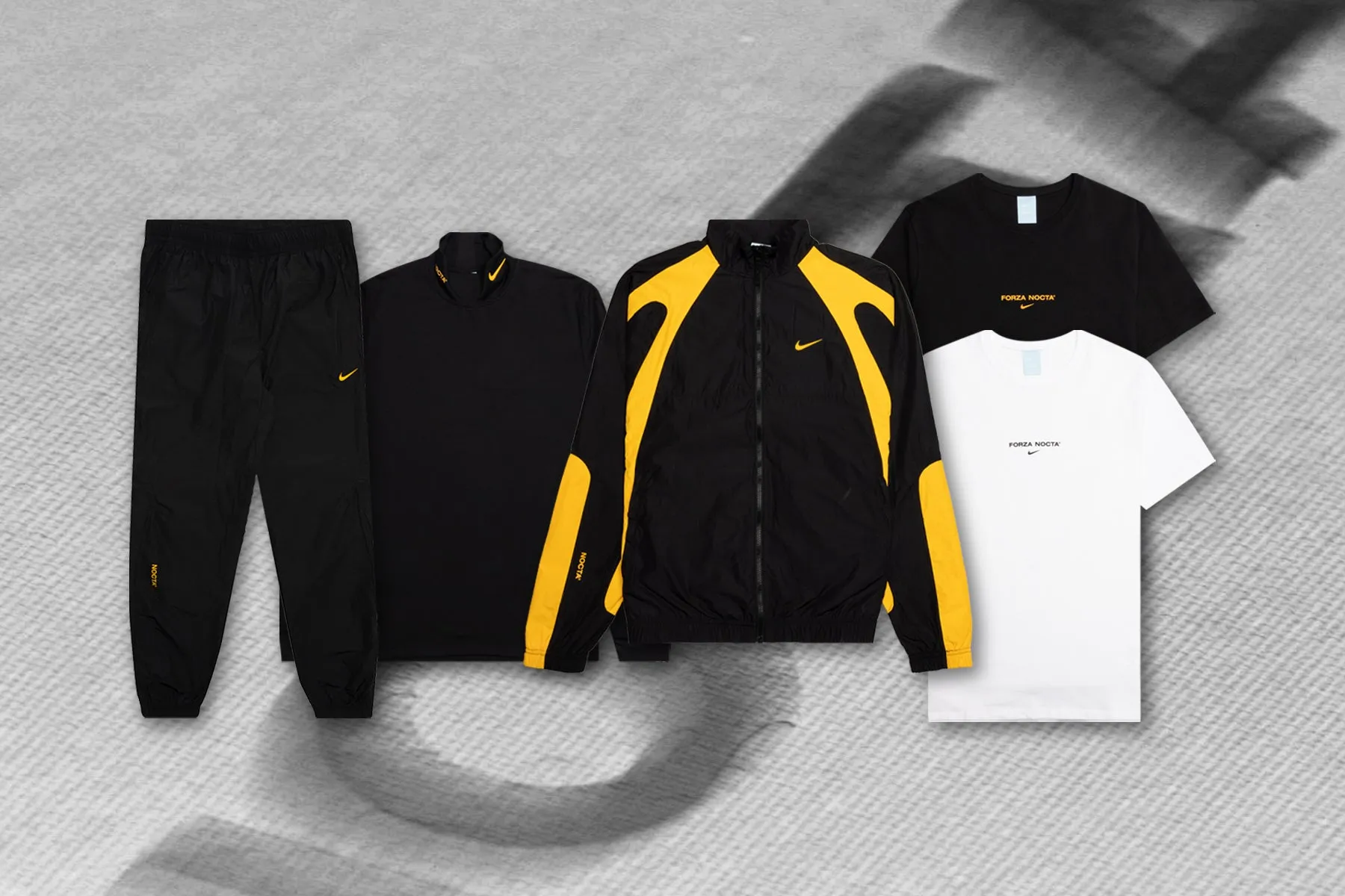 Nike x Nocta NRG AU Mock Neck ESS - Black/Tour Yellow Nike Foam Comfort Trainers