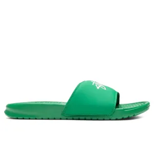 Nike x Stussy Benassi - Pine Green/Sail Nike trainers with responsive foam
