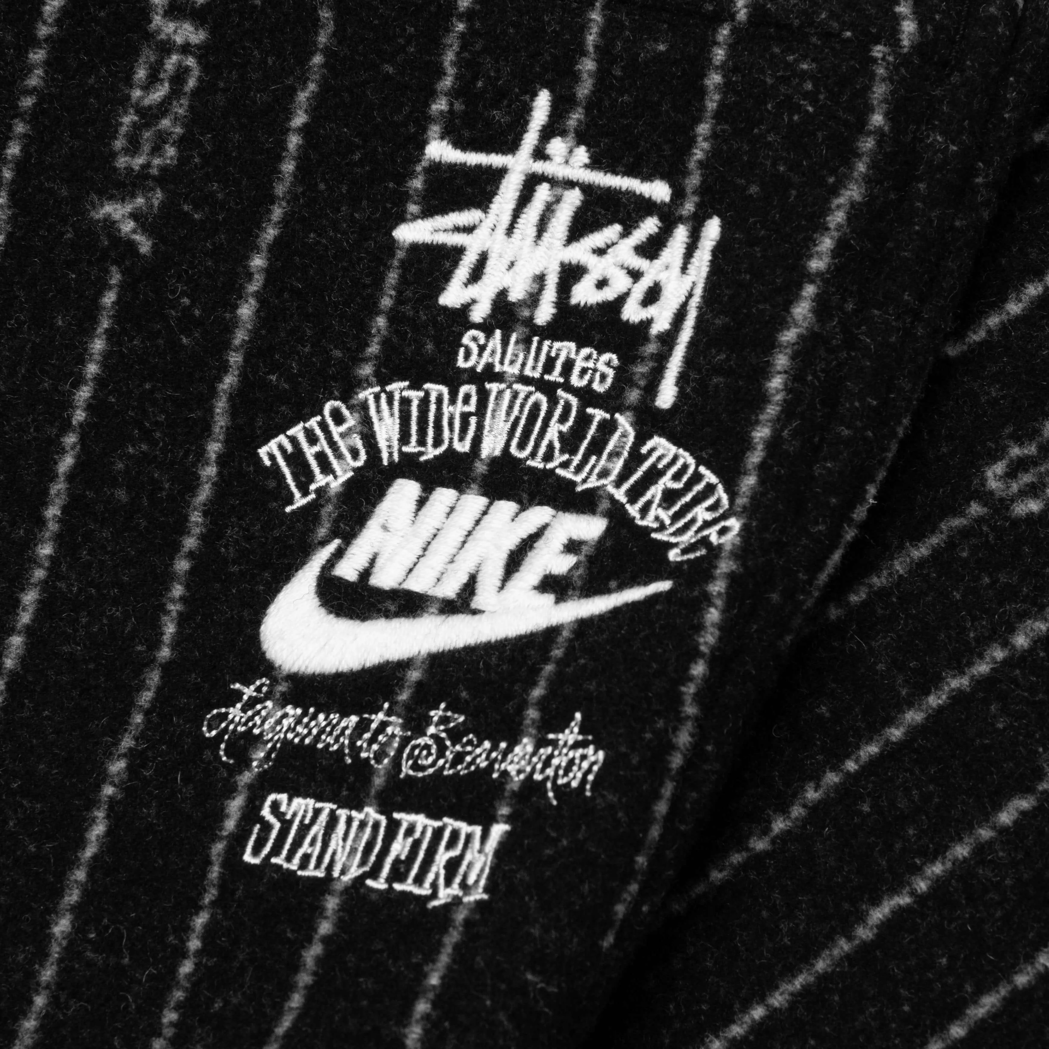 Nike x Stussy NRG Stripe Wool Pant - Black/Dark Antique Black/White Nike Lightweight Everyday Shoes