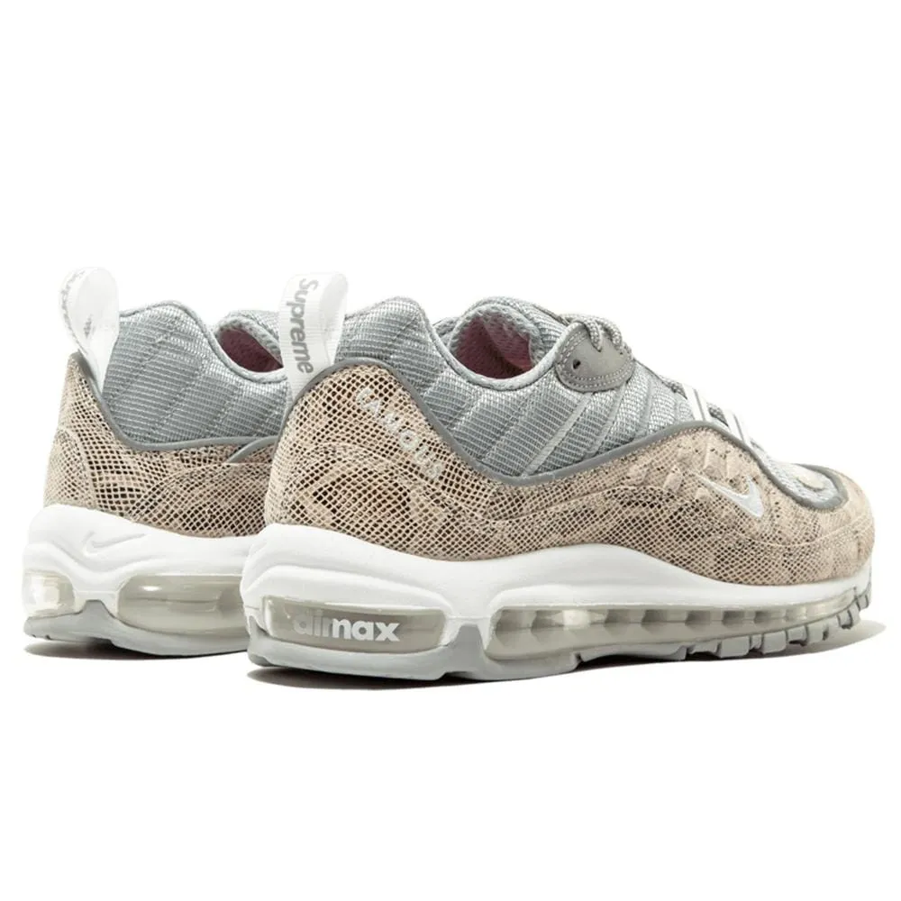 Nike x Supreme Air Max 98 'Cream-Reflect Silver' Nike Air Max cushioned sneakers