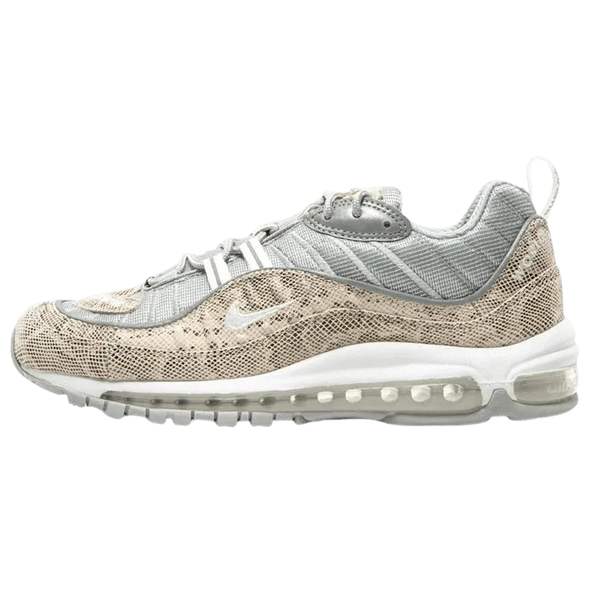 Nike x Supreme Air Max 98 'Cream-Reflect Silver' Nike Air Max sneakers with air cushioning design