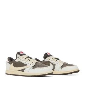 NIKE X TRAVIS SCOTT AIR JORDAN1 RETRO LOW REVERSE MOCHA PRESCHOOL Primary school casual shoes