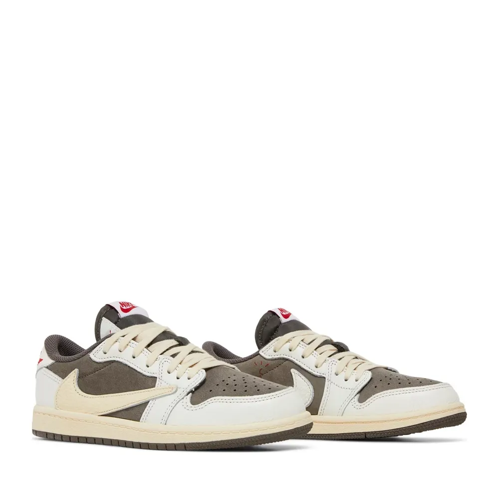 NIKE X TRAVIS SCOTT AIR JORDAN1 RETRO LOW REVERSE MOCHA PRESCHOOL Primary school casual shoes