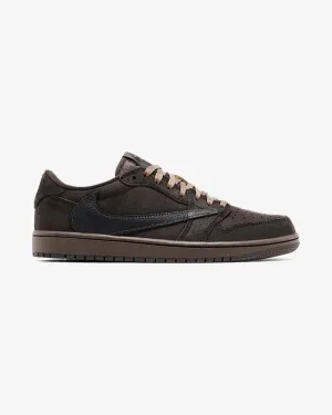 NIKE X TRAVIS SCOTT JORDAN1 RETRO LOW OG SP PRESCHOOL VELVET BROWN Primary school casual shoes