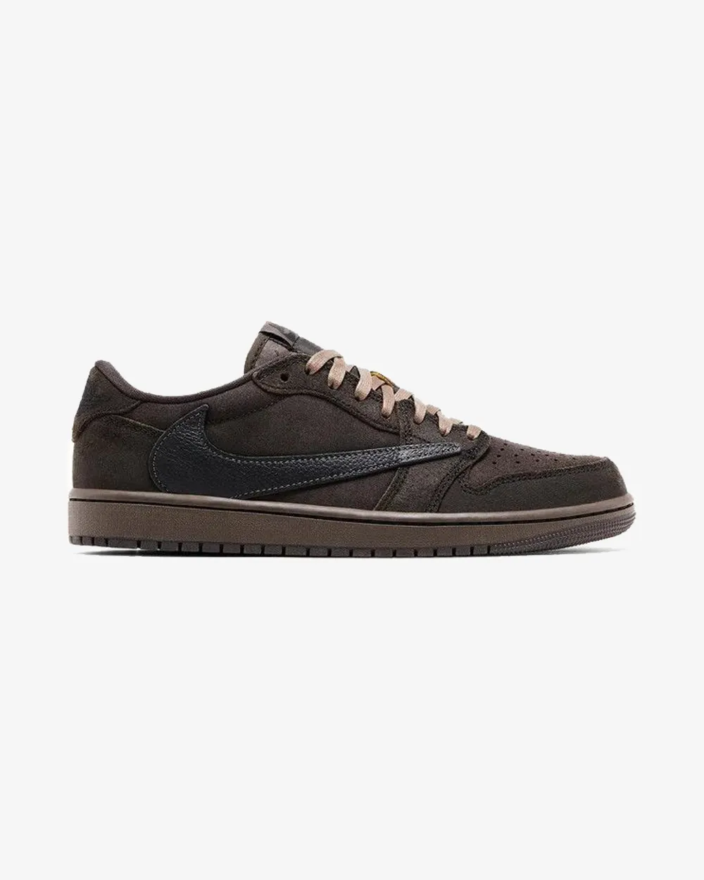 NIKE X TRAVIS SCOTT JORDAN1 RETRO LOW OG SP PRESCHOOL VELVET BROWN Primary school casual shoes