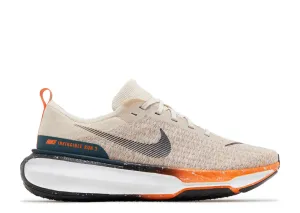 Nike ZoomX Invincible Run 3 Oatmeal Safety Orange Nike sporty look with timeless feel