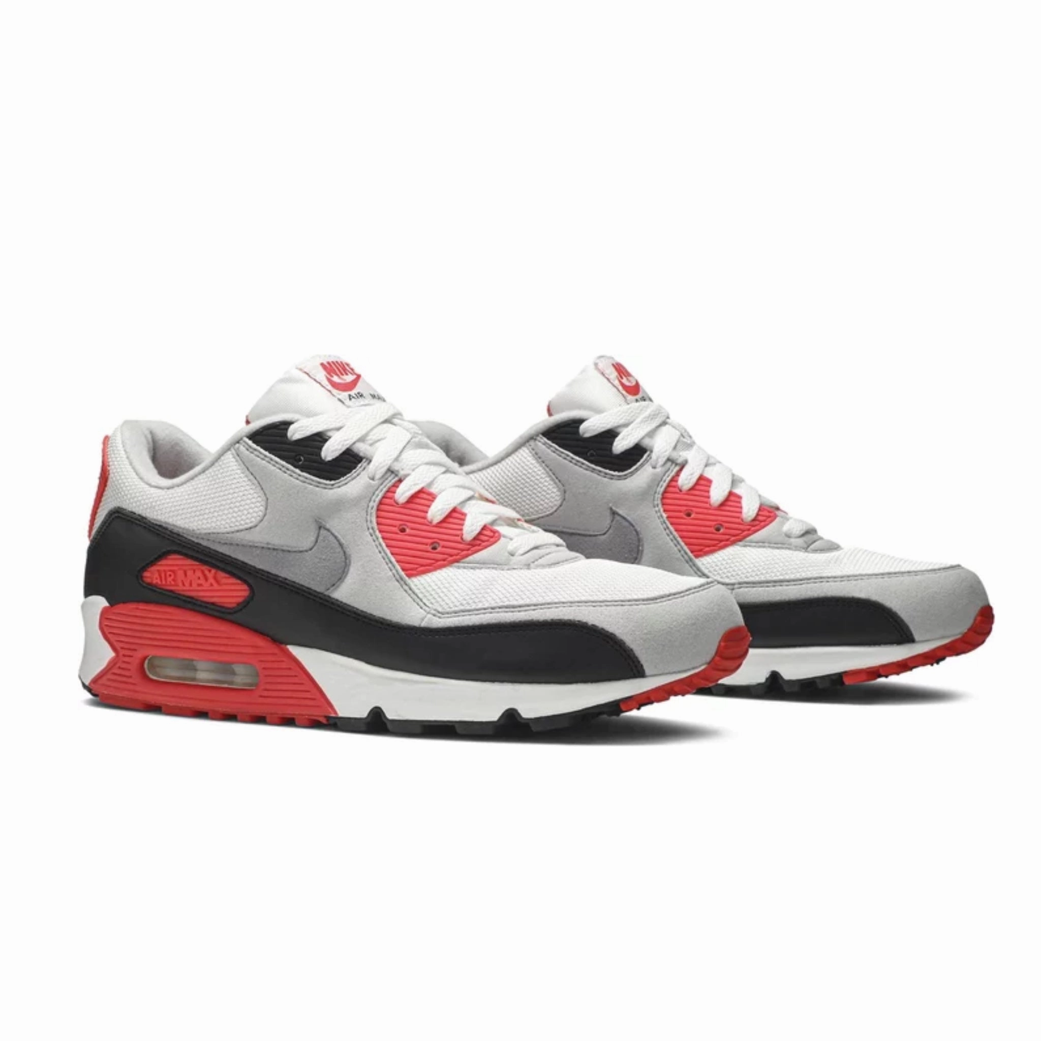 Nike Air Max 90 (2008) Infrared White Cement Grey Black Pro Swing Golf Shoes