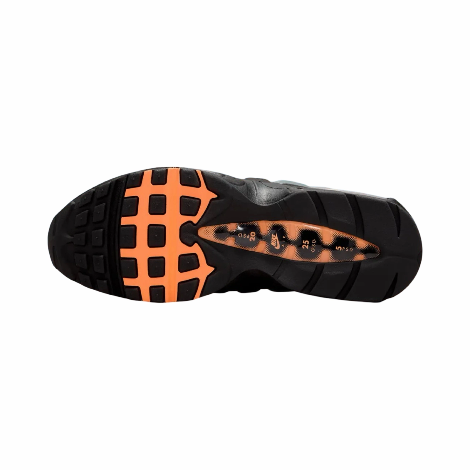 Nike Air Max 95 OG Black Bright Mandarin Pro Swing Golf Shoes