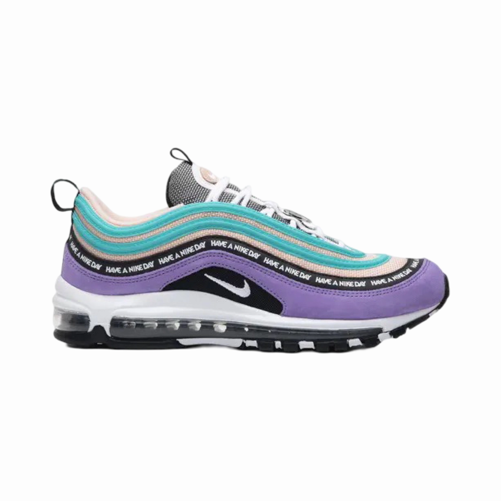 Nike Air Max 97 Have A Nike Day Black Clear Emerald White Pro Swing Golf Shoes