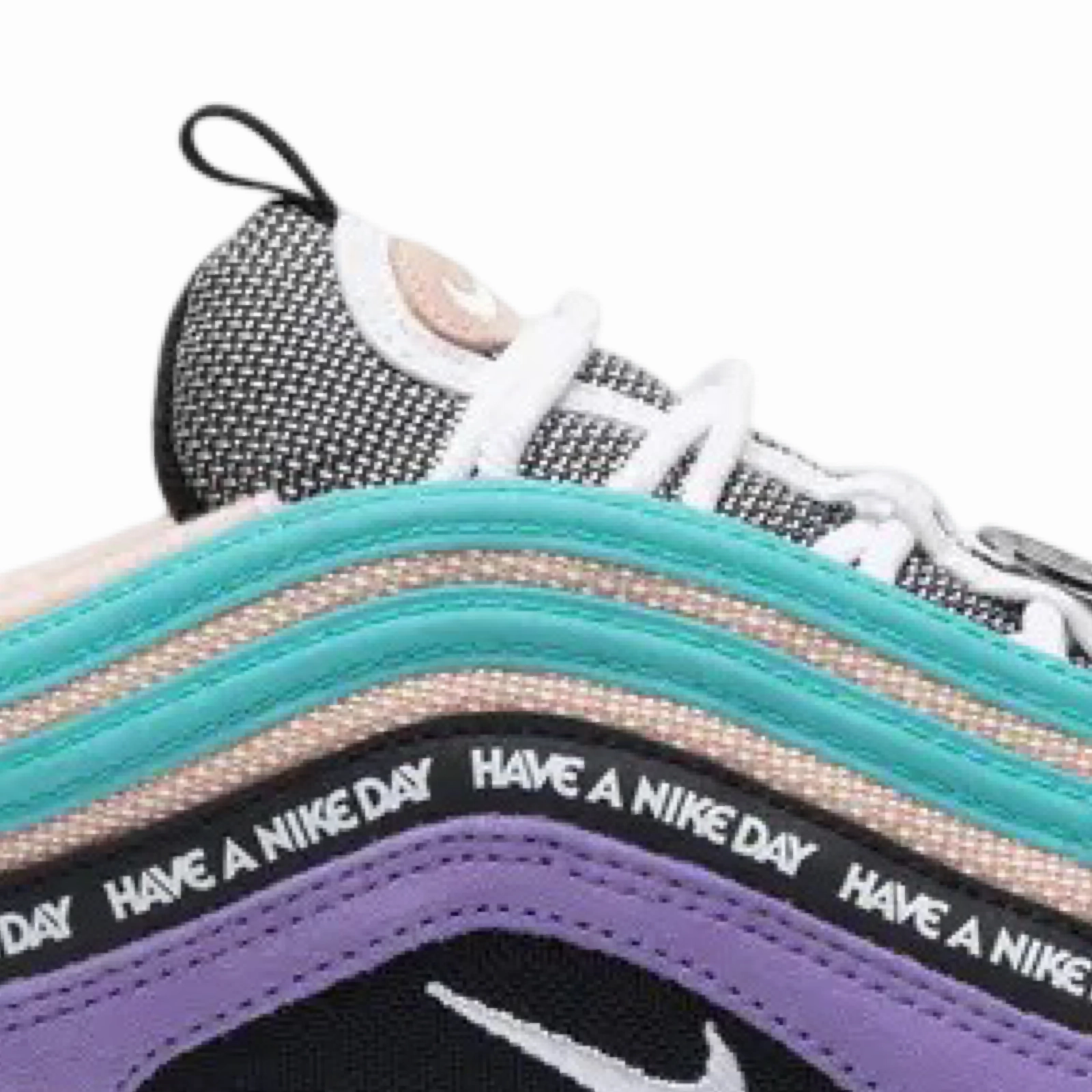 Nike Air Max 97 Have A Nike Day Black Clear Emerald White Pro Swing Golf Shoes