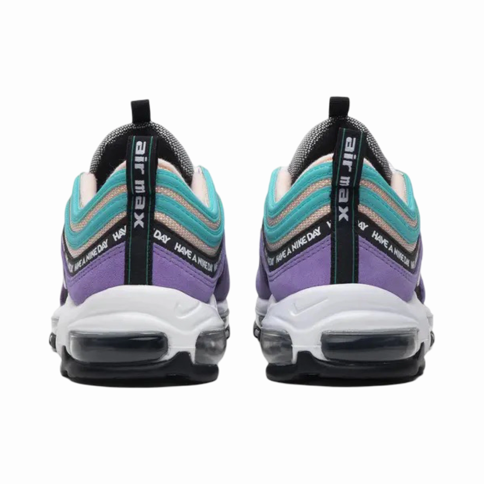 Nike Air Max 97 Have A Nike Day Black Clear Emerald White Pro Swing Golf Shoes
