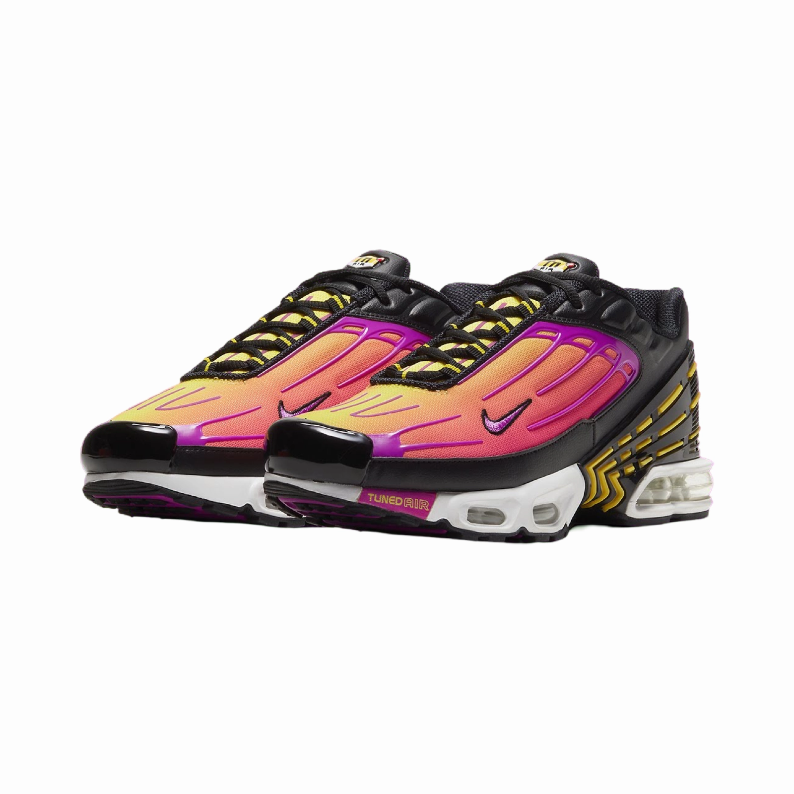 Nike Air Max Plus 3 Hyper Violet Black Dynamic Yellow Pro Swing Golf Shoes