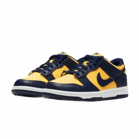 Nike Dunk Low PS Michigan Varsity Maize Midnight Navy Nike Dunk sneakers with classic silhouette