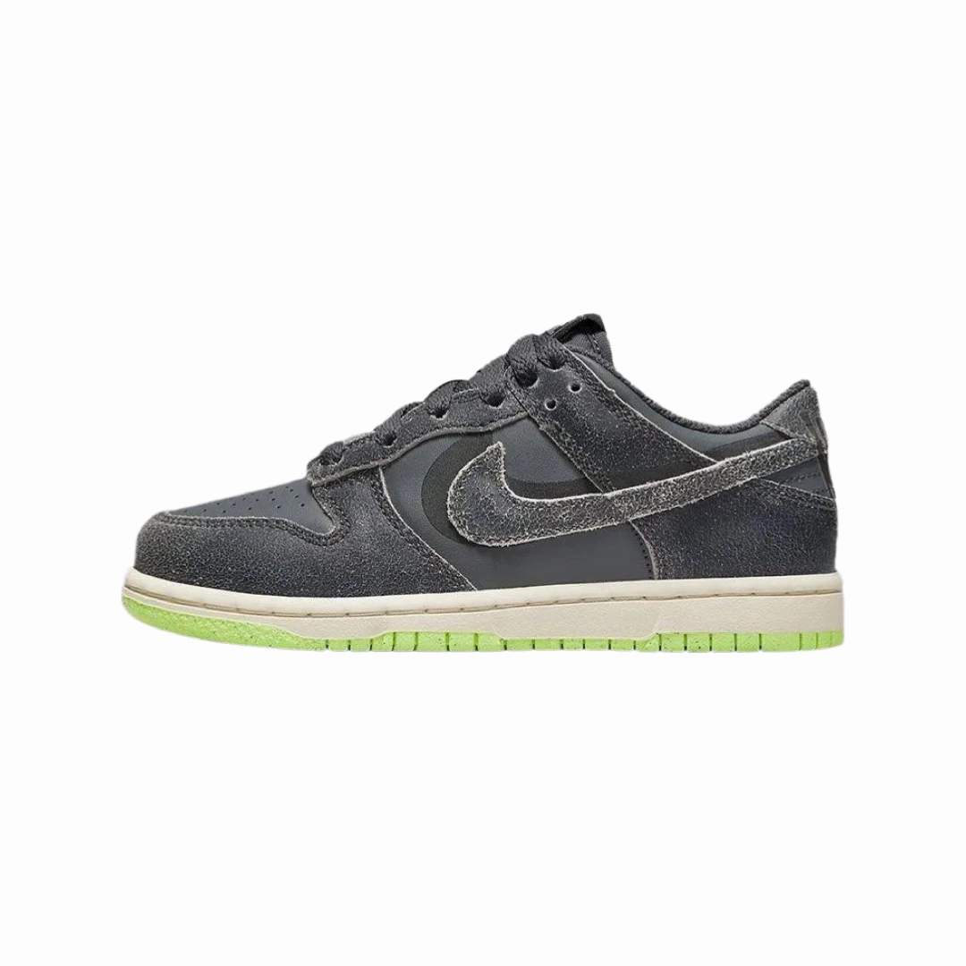 Nike Dunk Low Retro Premium Halloween 2022 Iron Grey Phantom Ghost Green Nike Dunk sneakers with classic silhouette