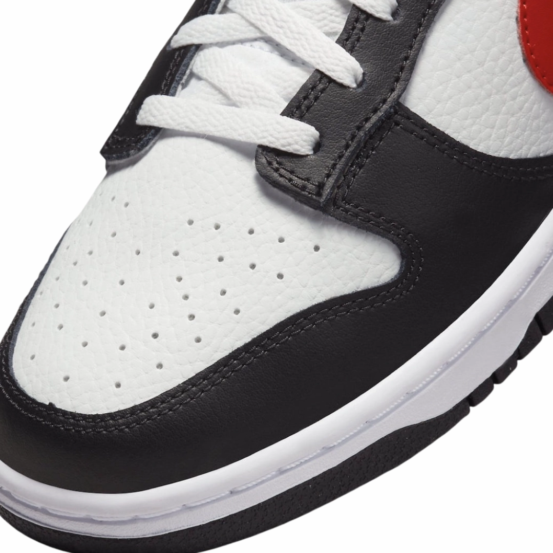 Nike Dunk Low Retro Red Swoosh Panda Black University Red White Iconic Sneakers