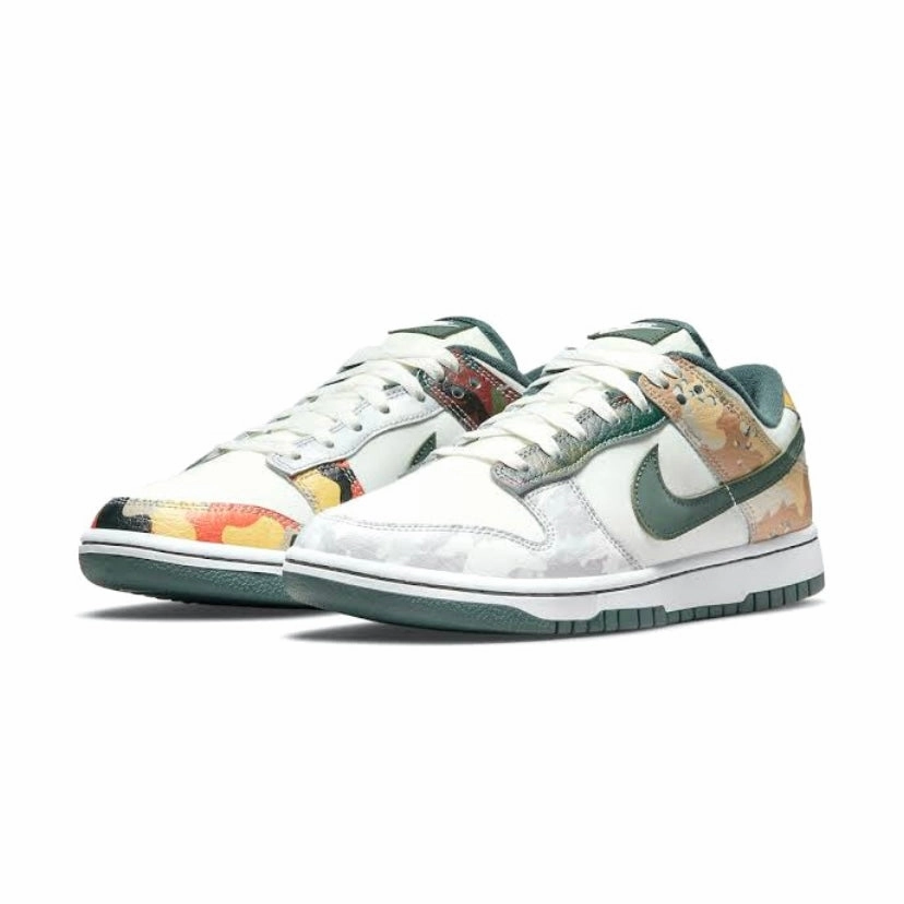 Nike Dunk Low Sail Multi-Camo Iconic Sneakers