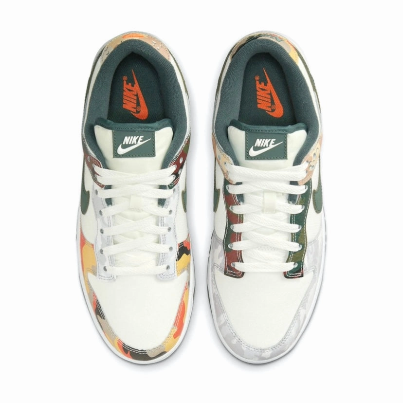 Nike Dunk Low Sail Multi-Camo Iconic Sneakers