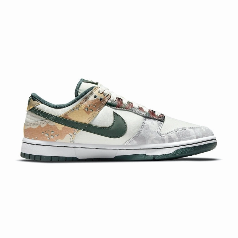 Nike Dunk Low Sail Multi-Camo Iconic Sneakers