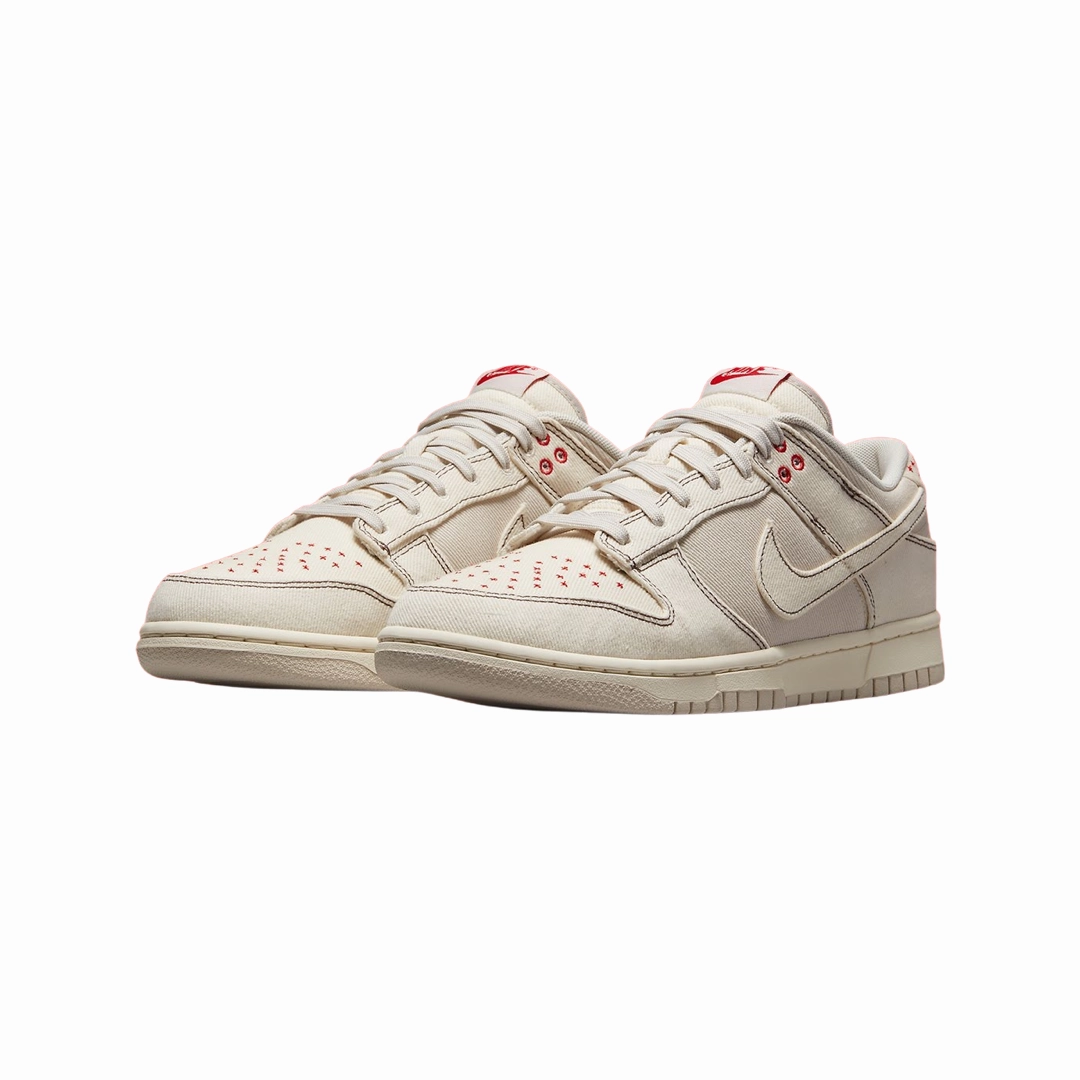 Nike Dunk Low Sashiko Light Orewood Brown Iconic Sneakers