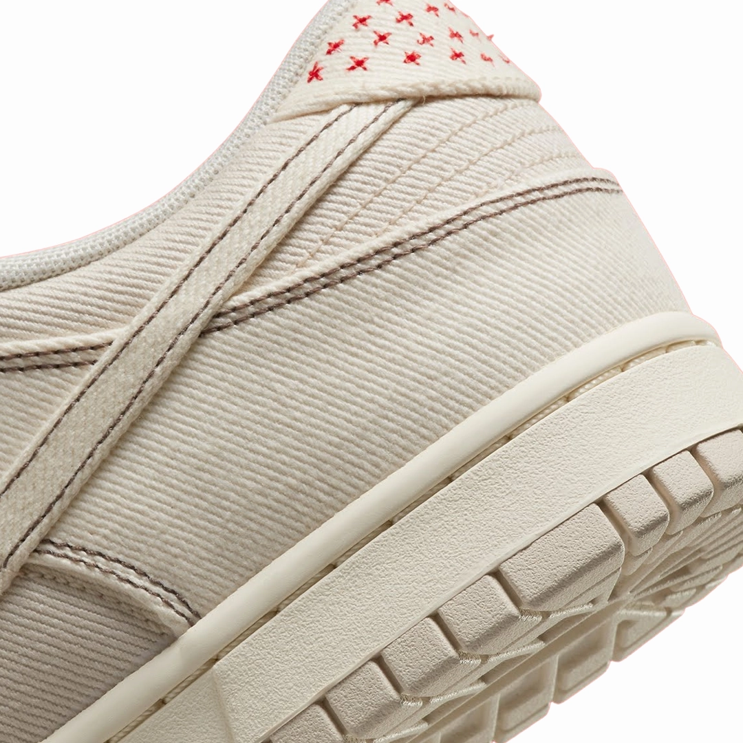 Nike Dunk Low Sashiko Light Orewood Brown Iconic Sneakers