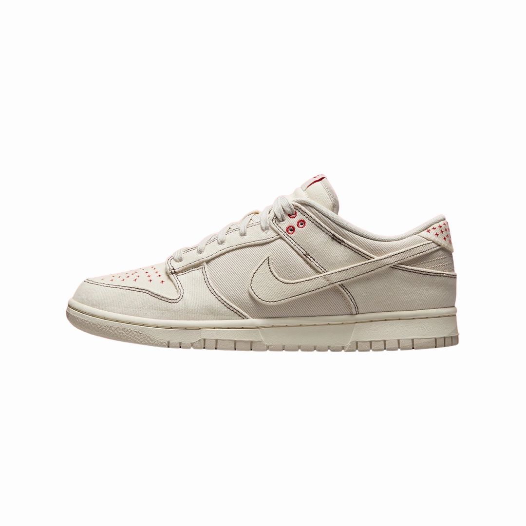Nike Dunk Low Sashiko Light Orewood Brown Nike Dunk sneakers with classic silhouette