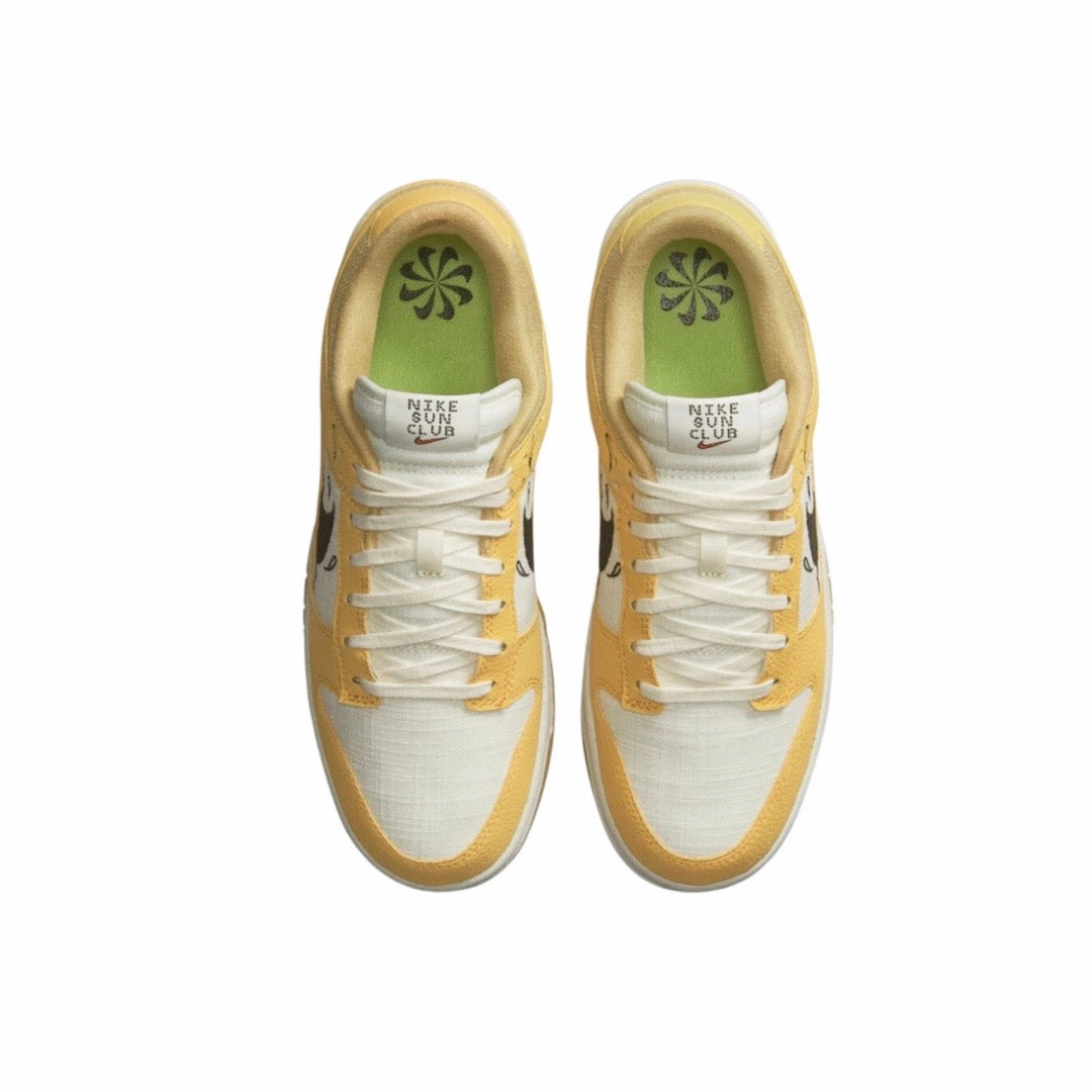 Nike Dunk Low Sun Club Wheat Grass Orange Iconic Sneakers