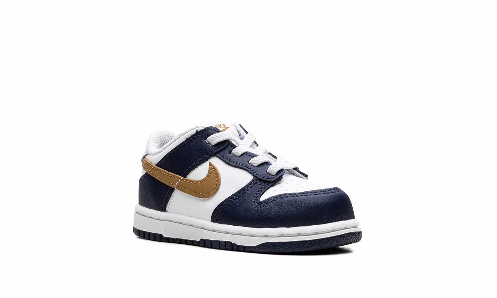 Nike Dunk Low TD "Midnight Navy Wheat" nike toddler soft shoes