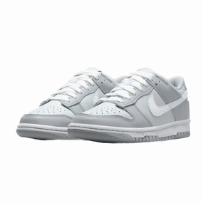 Nike Dunk Low (TD) Two-Toned Grey Pure Platinum White Wolf Grey Nike Dunk sneakers with classic silhouette