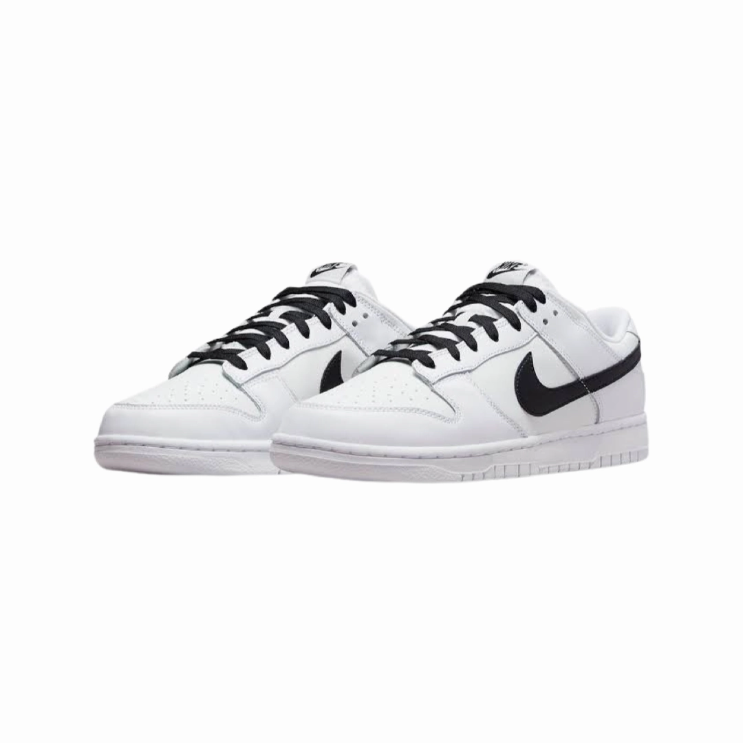 Nike Dunk Low White Black Summit White Nike Dunk sneakers with classic silhouette