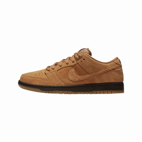 Nike Dunk SB Low Pro Flax Brown Nike Dunk sneakers with classic silhouette