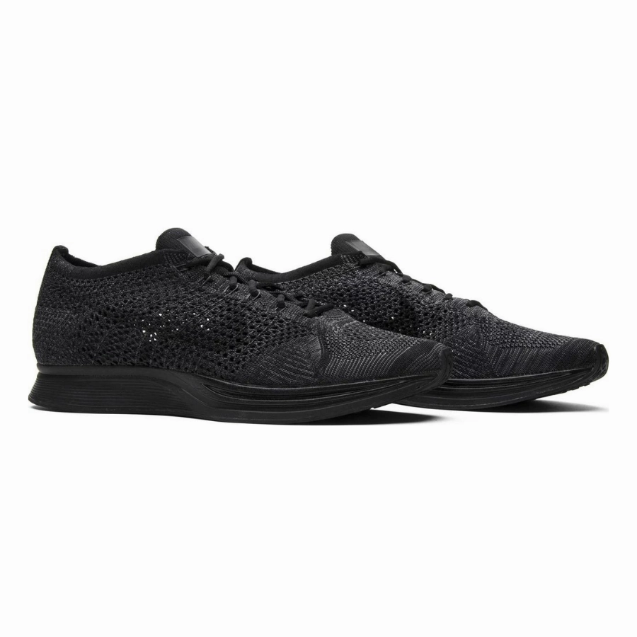 Nike Flyknit Racer Triple Black Anthracite Iconic Sneakers