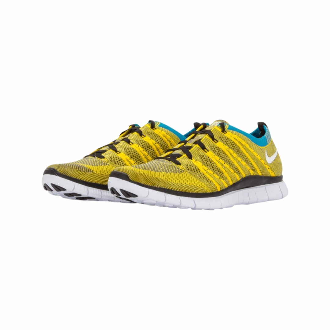 Nike Free Flyknit HTM Tour Yellow Black White Iconic Sneakers