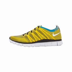 Nike Free Flyknit HTM Tour Yellow Black White Nike Dunk sneakers with classic silhouette