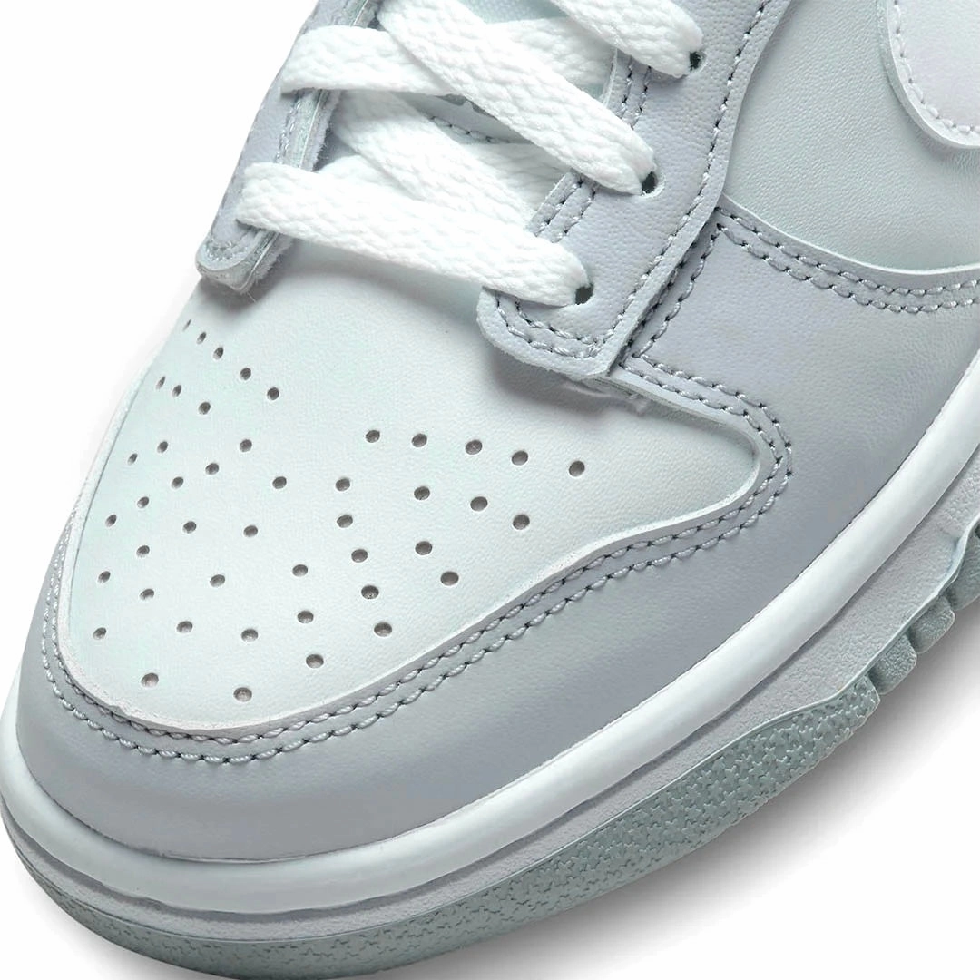 Nike Kids PS Dunk Low Pure Platinum White Pre School Iconic Sneakers