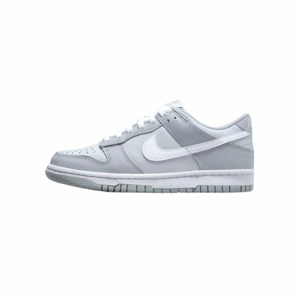 Nike Kids PS Dunk Low Pure Platinum White Pre School Nike Dunk sneakers with classic silhouette