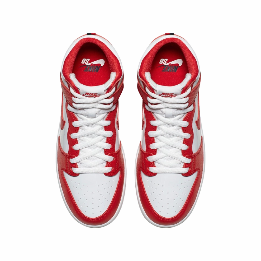 Nike SB Dunk High Future Court Red White Iconic Sneakers