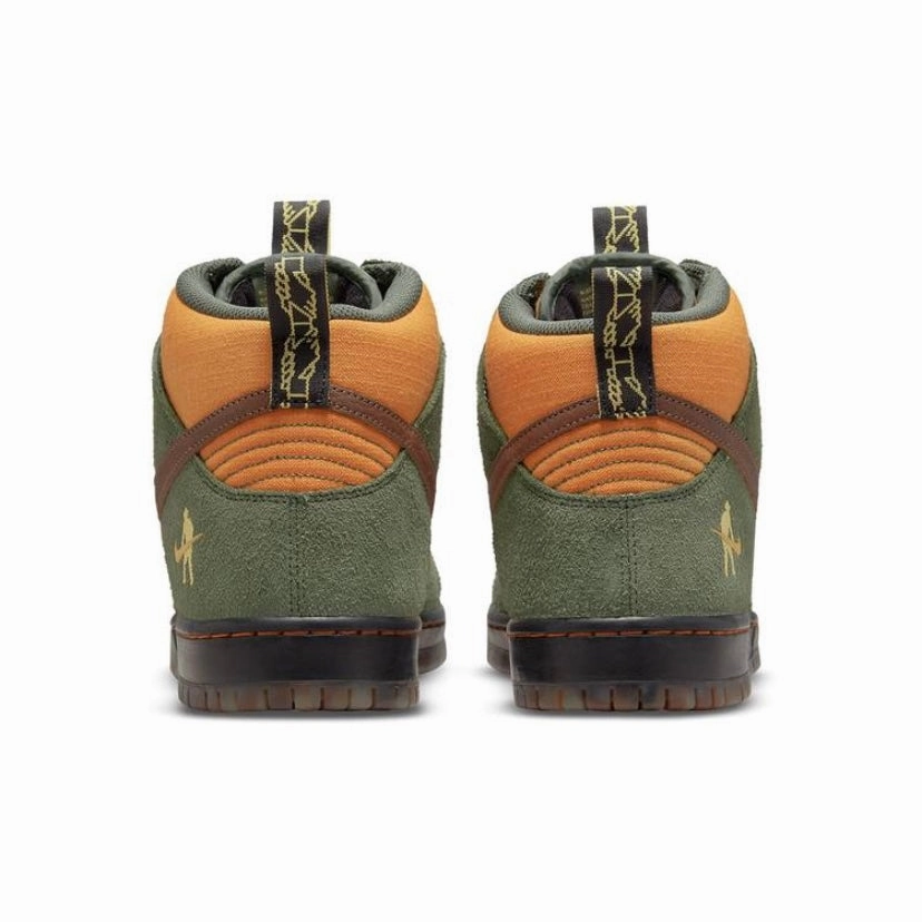 Nike SB Dunk High Pass~Port Work Boots Passport Army Green/Brown/Black Iconic Sneakers