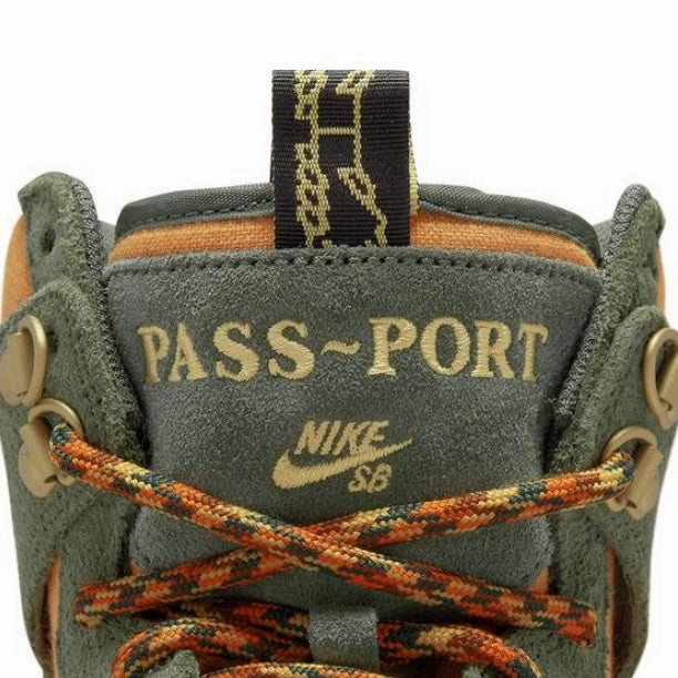 Nike SB Dunk High Pass~Port Work Boots Passport Army Green/Brown/Black Iconic Sneakers