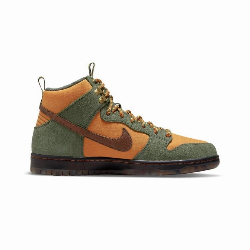 Nike SB Dunk High Pass~Port Work Boots Passport Army Green/Brown/Black Iconic Sneakers