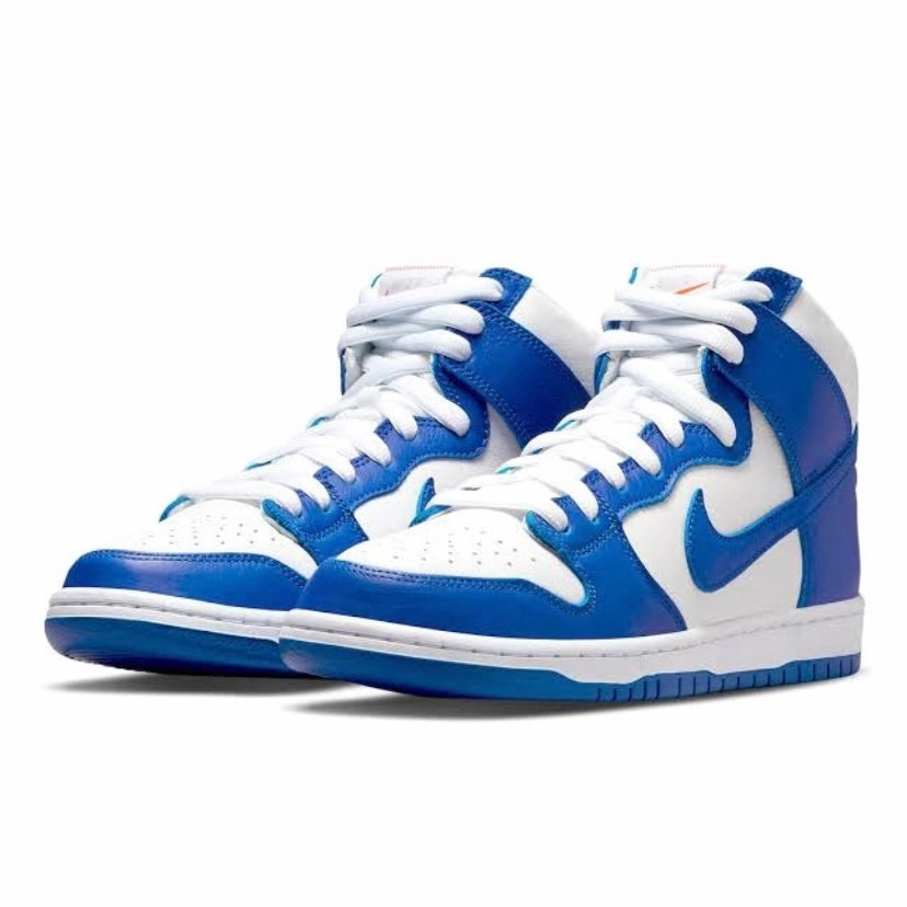 Nike SB Dunk High Pro ISO Orange Label Kentucky White Blue Iconic Sneakers