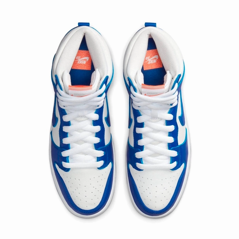 Nike SB Dunk High Pro ISO Orange Label Kentucky White Blue Iconic Sneakers